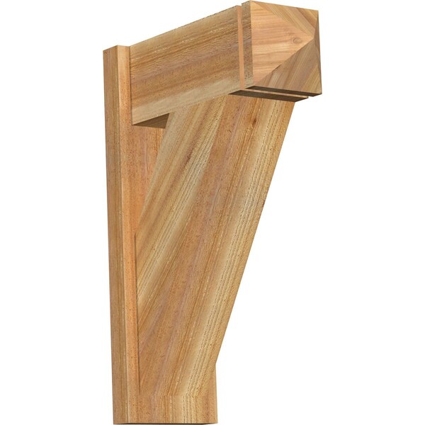 Ekena Millwork Traditional Rough Sawn Arts and Crafts Outlooker, Western Red Cedar, 8"W x 20"D x 28"H OUT08X20X28TRA03RWR - main